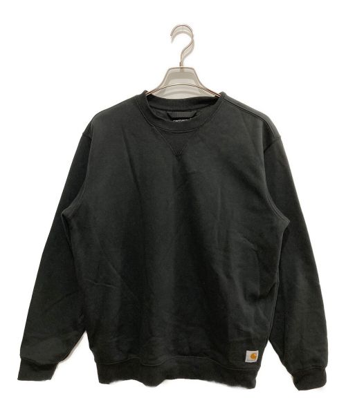 CarHartt（カーハート）CarHartt (カーハート) MIDWEIGHT CREW NECK SWEAT ブラック サイズ:Mの古着・服飾アイテム