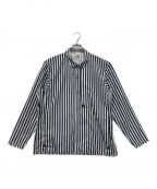 alk phenixアルクフェニックス）の古着「crank shirt」｜ネイビー×ホワイト