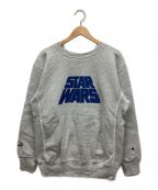 Champion REVERSE WEAVE×STAR WARSチャンピオン リバース ウィーブ×スターウォーズ）の古着「クルーネックスウェット」｜グレー