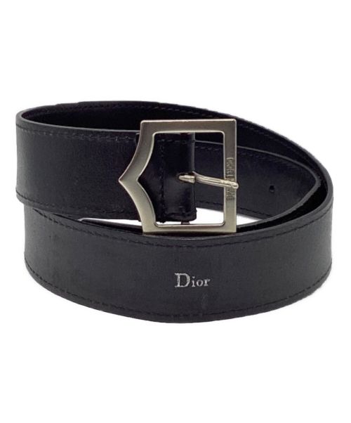 DIOR HOMME（ディオール オム）DIOR HOMME (ディオール オム) D バックル レザー ベルト ブラックの古着・服飾アイテム