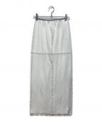 BED&BREAKFASTベッド・アンド・ブレックファスト）の古着「Double Cover Skirt」｜ホワイト