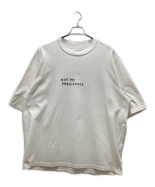 CAMIEL FORTGENS（カミエルフォートヘンス）CAMIEL FORTGENS (カミエルフォートヘンス) tee with print ホワイト サイズ:Sの古着・服飾アイテム