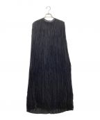 HYKEハイク）の古着「RANDOM PLEATED SLEEVELESS DRESS」｜ブラック