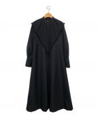 Rumcheラム・シェ）の古着「Bond Yarn Collar Dress」｜ブラック