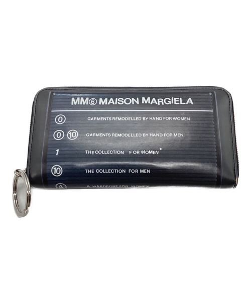 MM6 Maison Margiela（エムエムシックス メゾンマルジェラ）MM6 Maison Margiela (エムエムシックス メゾンマルジェラ) ラウンドジップウォレット グレーの古着・服飾アイテム