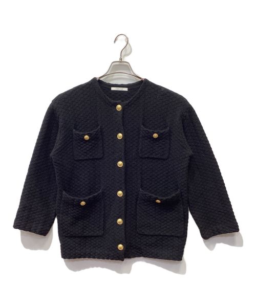 CADUNE（カデュネ）CADUNE (カデュネ) TWEED JACKET ブラック サイズ:38の古着・服飾アイテム