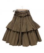 PLAN Cプランシー）の古着「Taffeta Midi Skirt」｜ブラウン