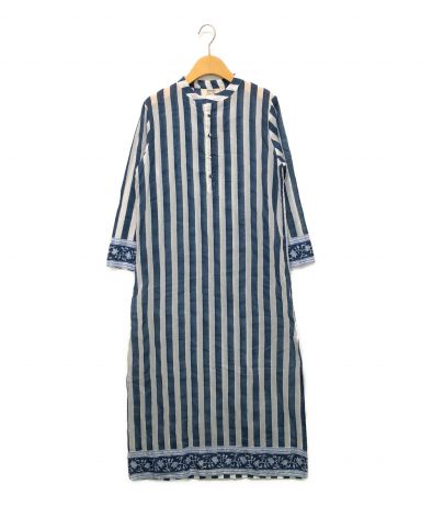 【中古・古着通販】SZ Blockprints (エスゼットブロックプリント) Ron Herman (ロンハーマン) 別注 Isle Frock  Thick Stripe Dress ブルー サイズ:S｜ブランド・古着通販 トレファク公式【TREFAC FASHION】スマホサイト