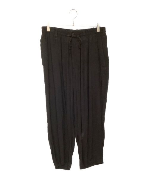 Yohji Yamamoto pour homme（ヨウジヤマモト プールオム）Yohji Yamamoto pour homme (ヨウジヤマモト プールオム) RAYON WIDE  PANTS（レーヨンワイドパンツ） ブラック サイズ:3の古着・服飾アイテム