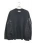 sacai（サカイ）の古着「Sponge Sweat X MA-1 Pullover」｜ブラック