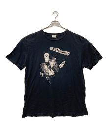 Saint Laurent Paris（サンローランパリ）の古着「プリントTシャツ」｜ブラック