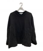 Y-3ワイスリー）の古着「WOOL JERSEY OPTIMISTIC ILLUSIONS SWEATSHIRT」｜ブラック