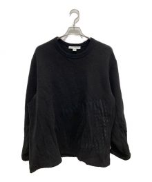 Y-3（ワイスリー）の古着「WOOL JERSEY OPTIMISTIC ILLUSIONS SWEATSHIRT」｜ブラック