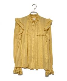 ISABEL MARANT ETOILE（イザベルマランエトワール）の古着「JATEDY コットンレーヨン フリルブラウス」｜イエロー