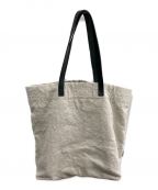 MARGARET HOWELLマーガレットハウエル）の古着「LINEN CANVAS BAG」｜ベージュ