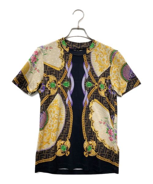 FENDI（フェンディ）FENDI (フェンディ) VERSACE (ヴェルサーチ) Tシャツ ブラック サイズ:SIZE XXSの古着・服飾アイテム