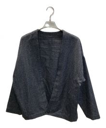 MARKA（マーカ）の古着「MINIMALIST CARDIGAN MELANGE WOOL」｜グレー