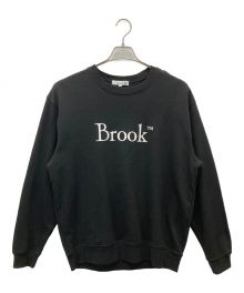 BROOK（ブルック）の古着「ロゴクルーネックスウェット」｜ブラック