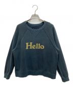 MADISON BLUEマディソンブルー）の古着「HELLO SWEAT L/S URAKE DYED」｜ネイビー