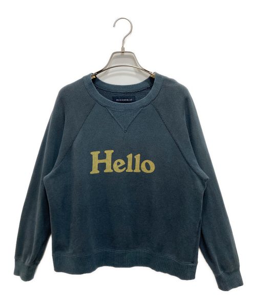 MADISON BLUE（マディソンブルー）MADISON BLUE (マディソンブルー) HELLO SWEAT L/S URAKE DYED ネイビー サイズ:XSの古着・服飾アイテム