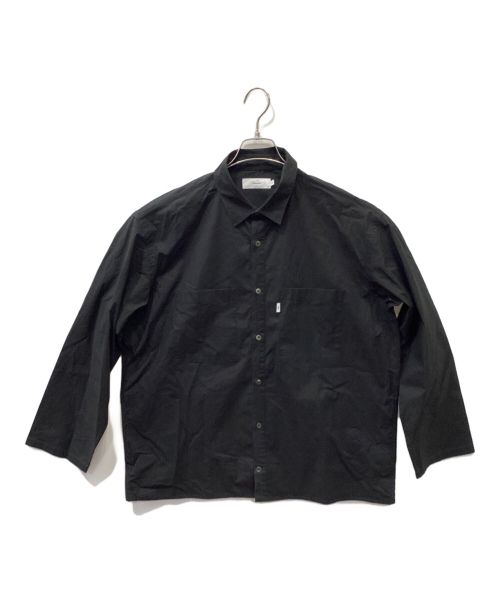 Graphpaper（グラフペーパー）Graphpaper (グラフペーパー) STRETCH TYPEWRITER L/S BOX SHIRT ブラック サイズ:2の古着・服飾アイテム