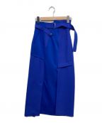 UNITED TOKYOユナイテッドトーキョー）の古着「ランダムカットタイトスカート」｜ブルー