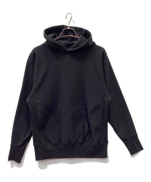 ATON（エイトン）ATON (エイトン) GARMENT DYE URAKE HOODIE ブラック サイズ:04の古着・服飾アイテム