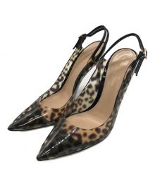 Gianvito Rossi（ジャンヴィト・ロッシ）の古着「バックストラップクリアパンプス」｜ブラック