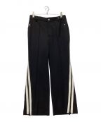 C2H4シーツーエイチフォー）の古着「Linear tailored track pants」｜ブラック