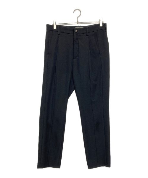 jieda（ジエダ）jieda (ジエダ) GABADINE TUCK SLACKS(ギャバジン　トラック　スラックス) ブラック サイズ:2の古着・服飾アイテム