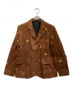 BY GLADHANDバイグラッドハンド）の古着「COLLEGIATE CORDUROY SPORT BACK JACKET（カレッジエイト コーデュロイ スポーツバック ジャケット）」｜ブラウン