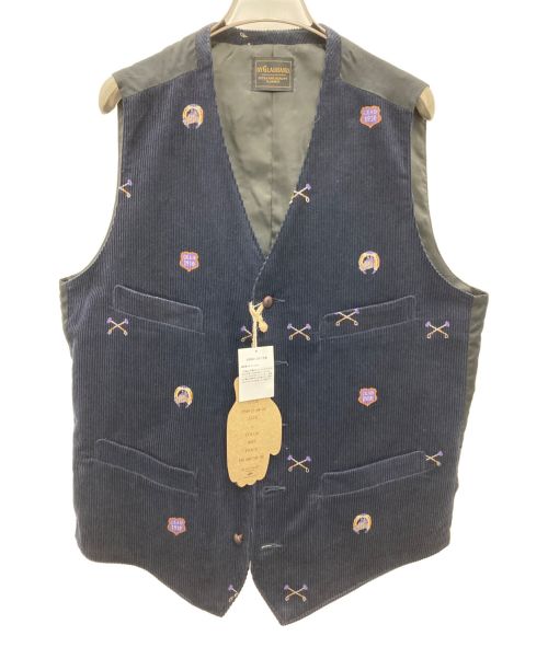 BY GLADHAND（バイグラッドハンド）BY GLADHAND (バイグラッドハンド) COLLEGIATE - CORDUROYNO COLLAR VEST ネイビー サイズ:L 未使用品の古着・服飾アイテム