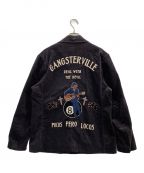 GANGSTERVILLEギャングスタービル）の古着「DEAL WITH THE DEVIL - TOUR JACKET（ツアージャケット）」｜ブラック