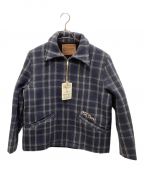 OLD CROWオールドクロウ）の古着「OLD RODDER - SPORTS CHECK JACKET」｜ブルー