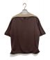 BOTTEGA VENETA (ボッテガベネタ) ダブルレイヤーコットンジャージーTシャツ ベージュ×ブラウン サイズ:M：26000円