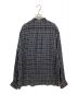 MASU (エムエーエスユー) ZIP-UP PLAID SHIRT ジップアップ プレイド シャツ MMSS-SH0223 ネイビー×ブラック サイズ:46：19000円