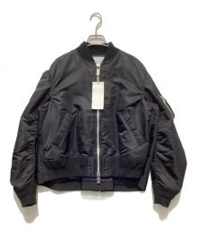 sacai（サカイ）の古着「Nylon Twill Blouson MA-1ジャケット」｜ブラック