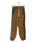 GUCCI（グッチ）の古着「G rhombus jogging pant」｜ベージュ×ブラウン