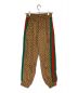 GUCCI (グッチ) G rhombus jogging pant ベージュ×ブラウン サイズ:S：35800円