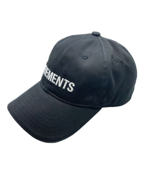 VETEMENTS（ヴェトモン）VETEMENTS (ヴェトモン) ICONIC LOGO CAP ブラック サイズ:-の古着・服飾アイテム