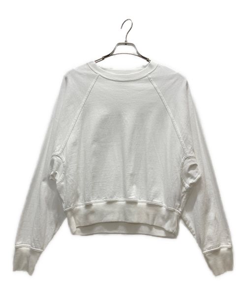 INSCRIRE（アンスクリア）INSCRIRE (アンスクリア) Dolman sleeve sweat shirt ホワイト サイズ:Sの古着・服飾アイテム