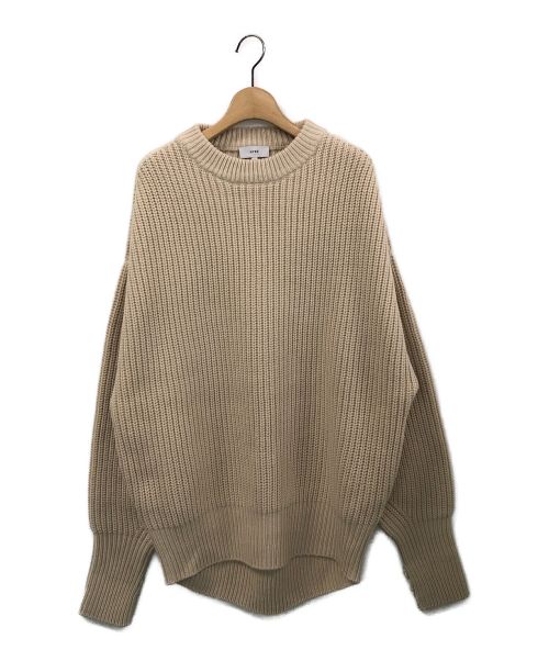 HYKE（ハイク）HYKE (ハイク) RIBBED WOOL SWEATER ベージュ サイズ:2の古着・服飾アイテム