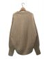 HYKE (ハイク) RIBBED WOOL SWEATER ベージュ サイズ:2：14000円