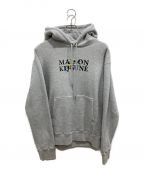 maison kitsuneメゾンキツネ）の古着「FLOWERS COMFORT HOODIE」｜グレー