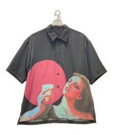 s'yte×PLAY BOY（サイト×プレイボーイ）の古着「You&Night&Whisky Big Short Sleeve Shirt」｜ブラック