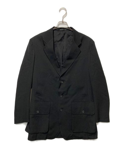 Yohji Yamamoto pour homme（ヨウジヤマモト プールオム）Yohji Yamamoto pour homme (ヨウジヤマモト プールオム) 箱ポケットJKT背ヌキ ブラック サイズ:2の古着・服飾アイテム