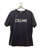 CELINEセリーヌ）の古着「ルーズロゴTシャツ」｜ブラック