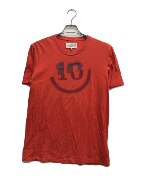 Martin Margiela 10（マルタン・マルジェラ 10）Martin Margiela 10 (マルタン・マルジェラ 10) 再構築Tシャツ レッド サイズ:46の古着・服飾アイテム