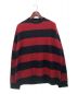 NUMBER (N)INE（ナンバーナイン）の古着「STRIPED MOHAIR KNIT PULLOVER」｜レッド×ブラック