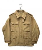 AURALEEオーラリー）の古着「WASHED DOUBLE CLOTH FIELD JACKET」｜ベージュ